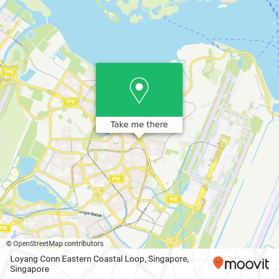 Loyang Conn Eastern Coastal Loop, Singapore map