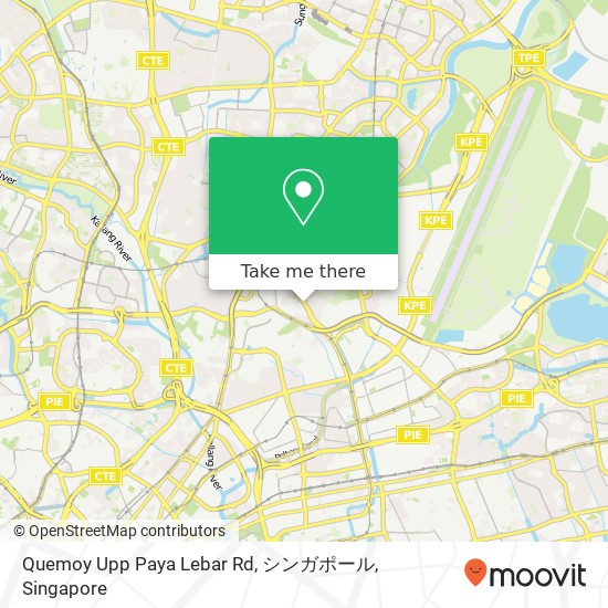 Quemoy Upp Paya Lebar Rd, シンガポール地图