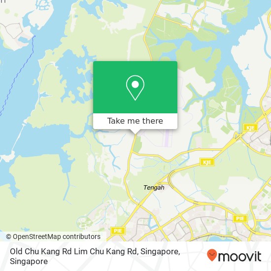 Old Chu Kang Rd Lim Chu Kang Rd, Singapore map