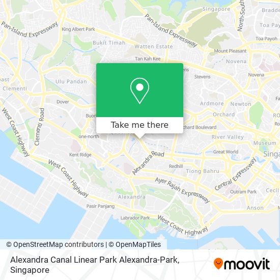 Alexandra Canal Linear Park Alexandra-Park map