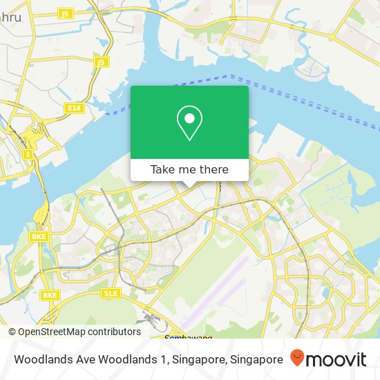 Woodlands Ave Woodlands 1, Singapore地图