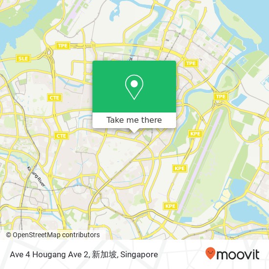 Ave 4 Hougang Ave 2, 新加坡地图