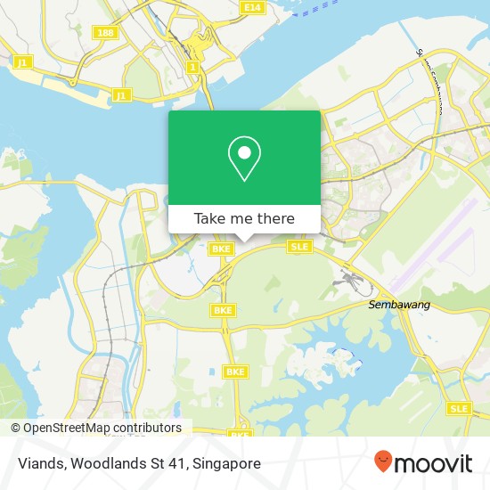 Viands, Woodlands St 41 map