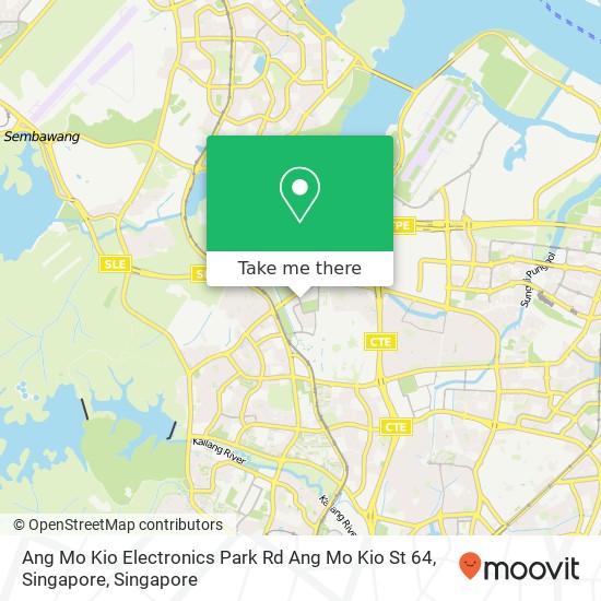 Ang Mo Kio Electronics Park Rd Ang Mo Kio St 64, Singapore map