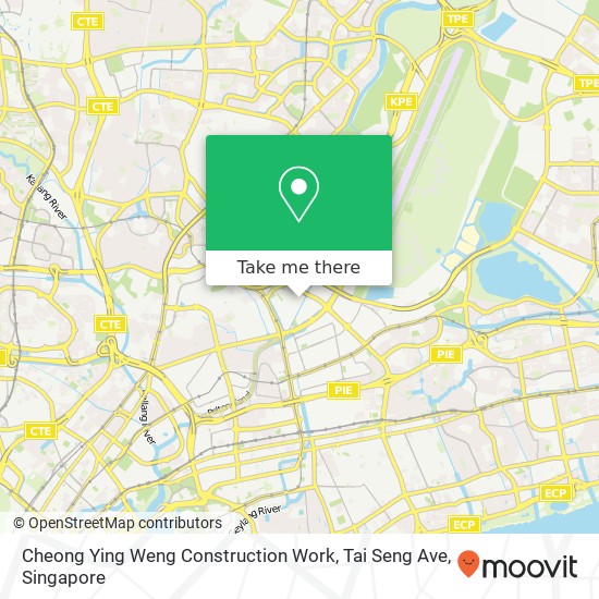 Cheong Ying Weng Construction Work, Tai Seng Ave map