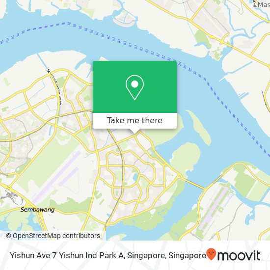 Yishun Ave 7 Yishun Ind Park A, Singapore map