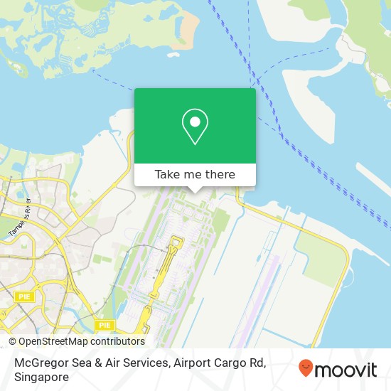 McGregor Sea & Air Services, Airport Cargo Rd map