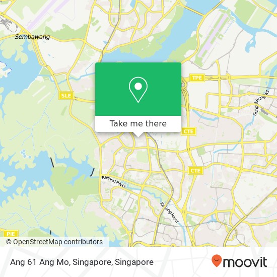 Ang 61 Ang Mo, Singapore map