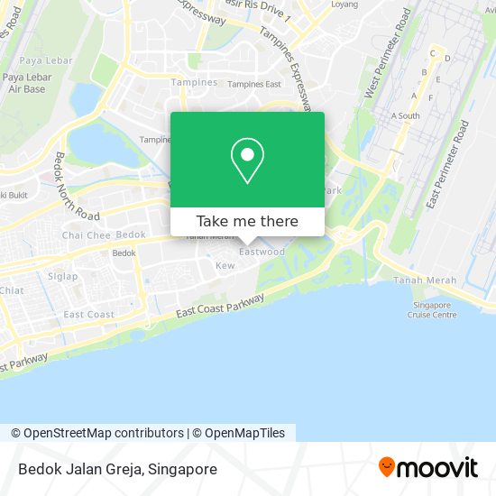 Bedok Jalan Greja地图