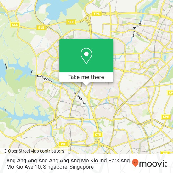 Ang Ang Ang Ang Ang Ang Ang Mo Kio Ind Park Ang Mo Kio Ave 10, Singapore map