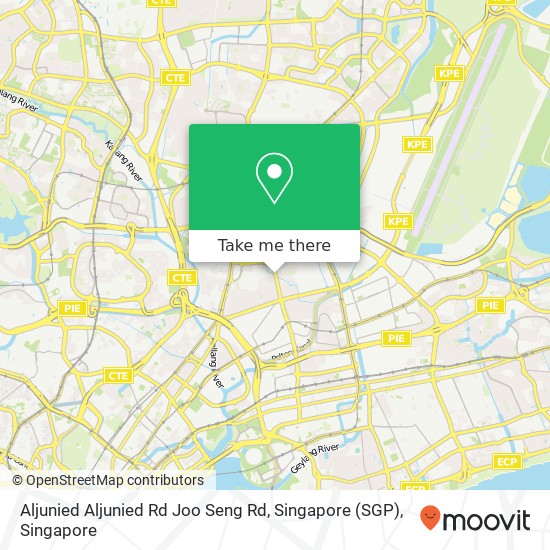Aljunied Aljunied Rd Joo Seng Rd, Singapore (SGP) map