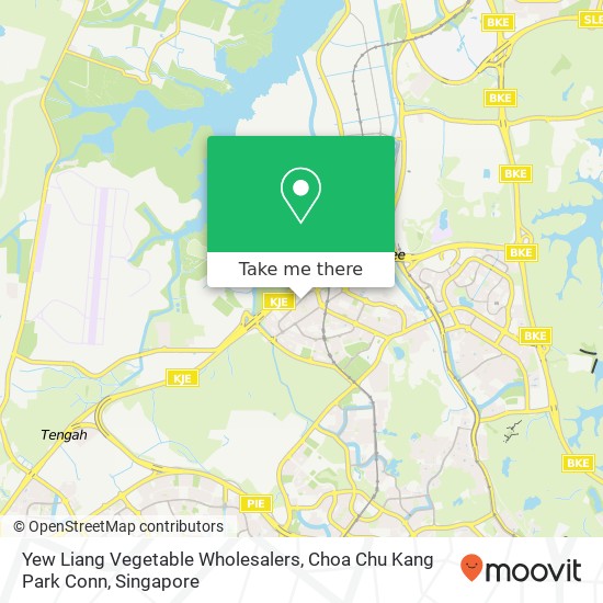 Yew Liang Vegetable Wholesalers, Choa Chu Kang Park Conn map