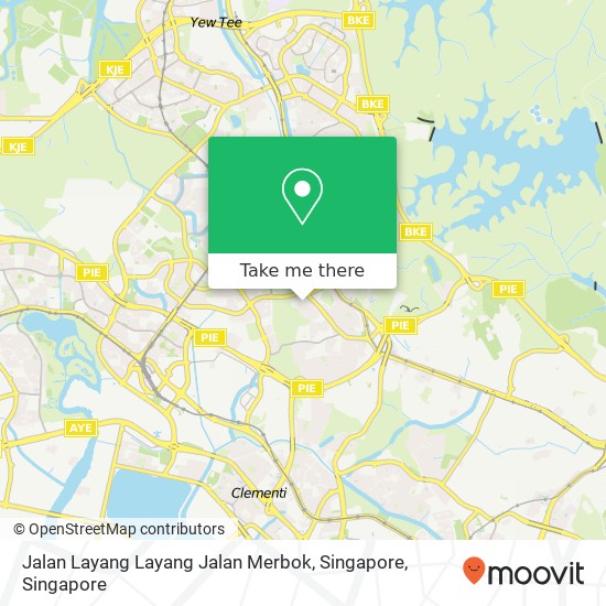Jalan Layang Layang Jalan Merbok, Singapore地图