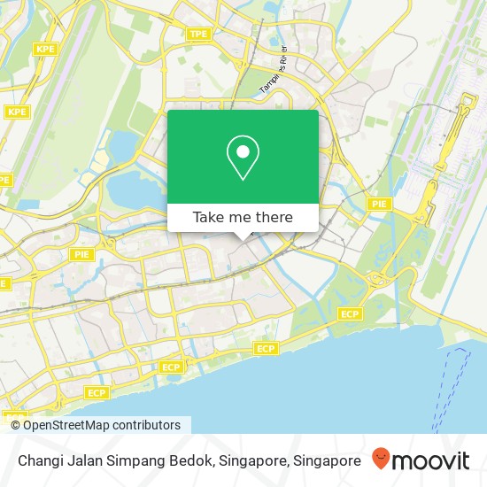 Changi Jalan Simpang Bedok, Singapore地图