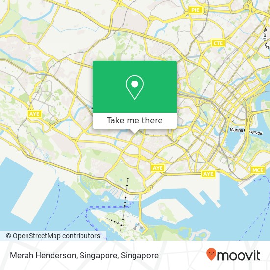 Merah Henderson, Singapore map