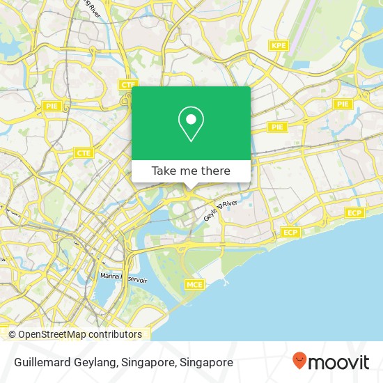 Guillemard Geylang, Singapore map