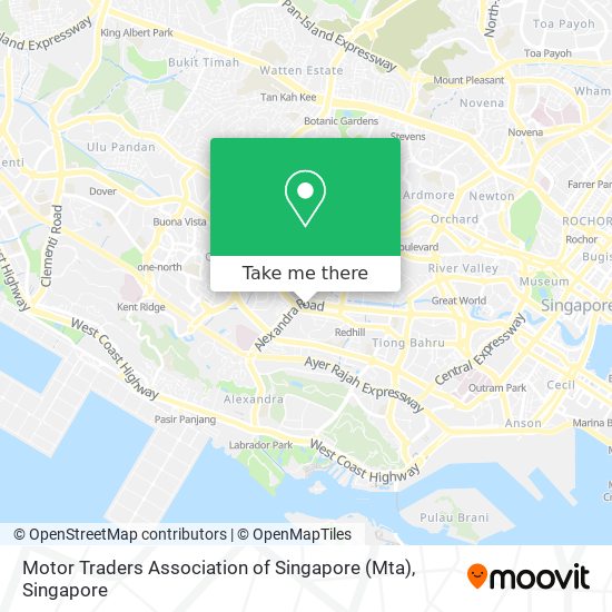 Motor Traders Association of Singapore (Mta) map