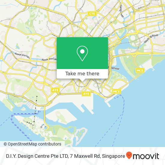 D.I.Y. Design Centre Pte LTD, 7 Maxwell Rd地图