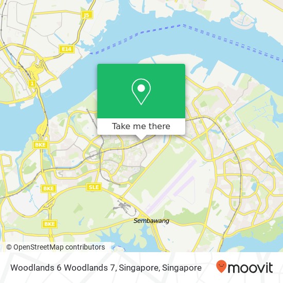 Woodlands 6 Woodlands 7, Singapore map