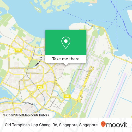 Old Tampines Upp Changi Rd, Singapore map