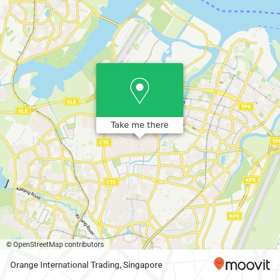 Orange International Trading map