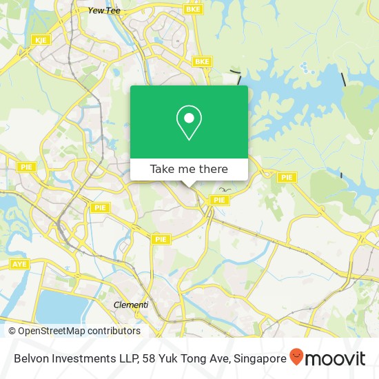 Belvon Investments LLP, 58 Yuk Tong Ave map
