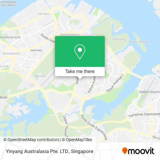 Yinyang Australasia Pte. LTD. map