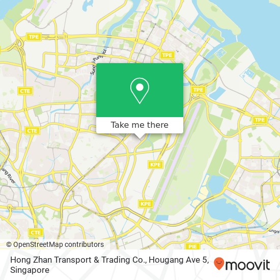 Hong Zhan Transport & Trading Co., Hougang Ave 5 map