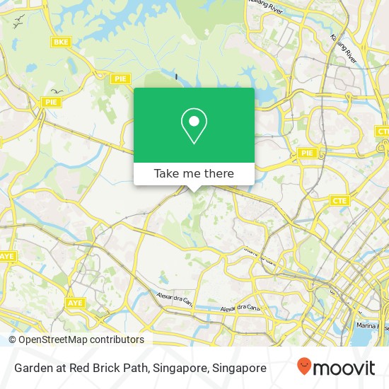 Garden at Red Brick Path, Singapore map