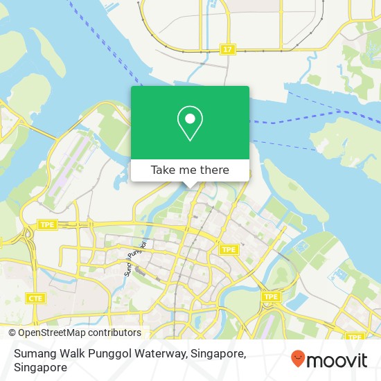 Sumang Walk Punggol Waterway, Singapore map