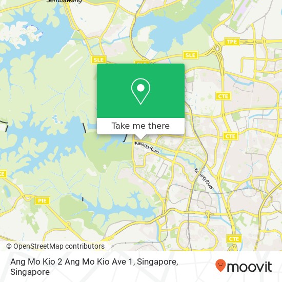 Ang Mo Kio 2 Ang Mo Kio Ave 1, Singapore map