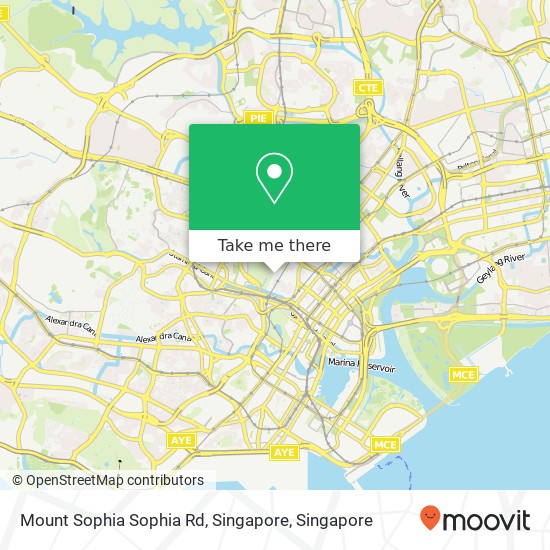 Mount Sophia Sophia Rd, Singapore map