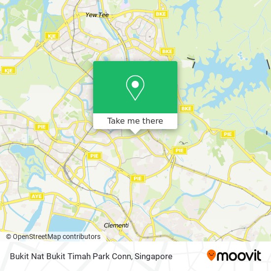 Bukit Nat Bukit Timah Park Conn map