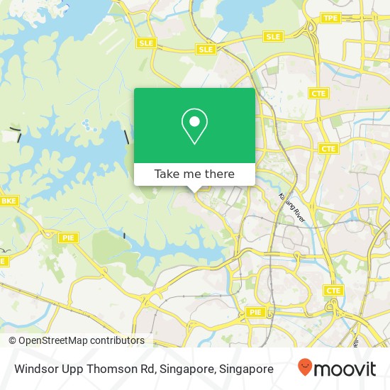 Windsor Upp Thomson Rd, Singapore map