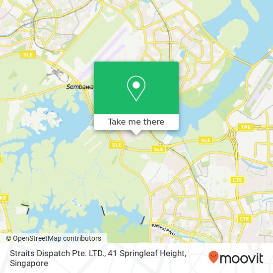 Straits Dispatch Pte. LTD., 41 Springleaf Height地图