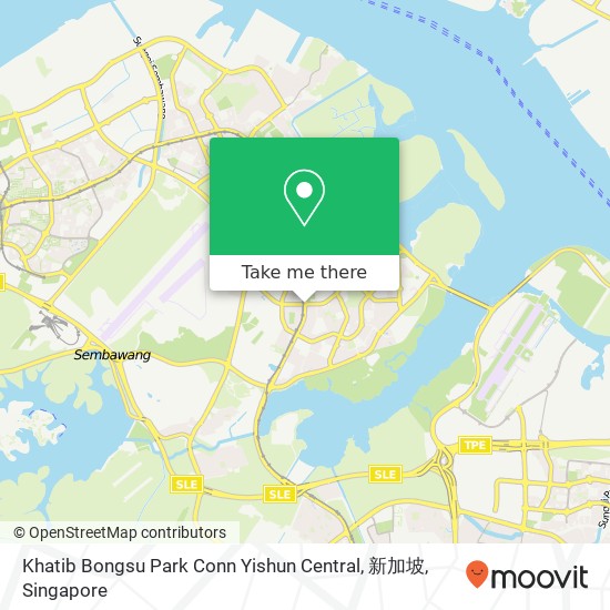 Khatib Bongsu Park Conn Yishun Central, 新加坡 map