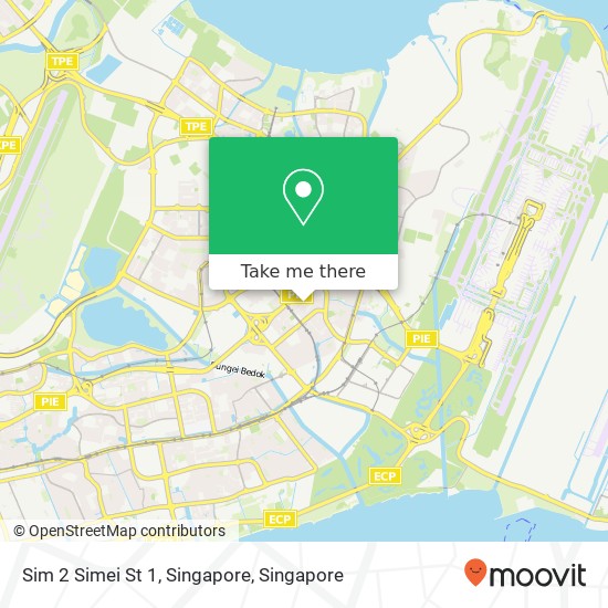 Sim 2 Simei St 1, Singapore地图