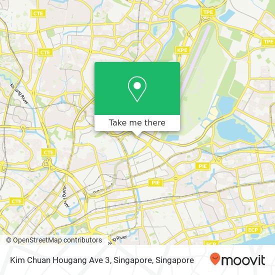 Kim Chuan Hougang Ave 3, Singapore map