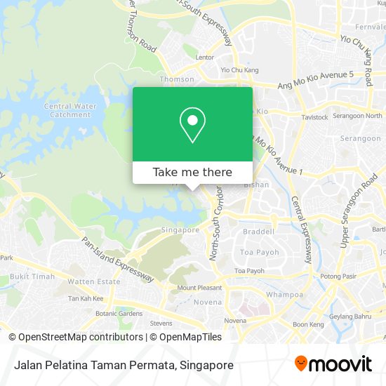 Jalan Pelatina Taman Permata地图