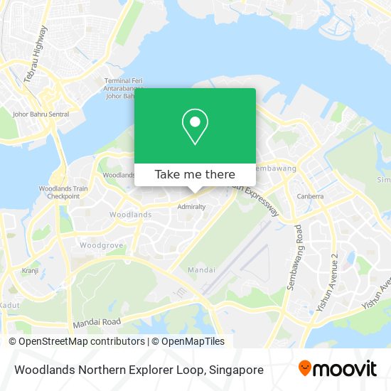 Woodlands Northern Explorer Loop地图