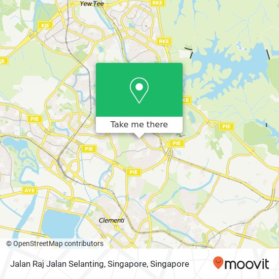 Jalan Raj Jalan Selanting, Singapore地图