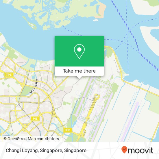 Changi Loyang, Singapore map