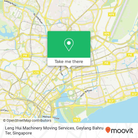 Leng Hui Machinery Moving Services, Geylang Bahru Ter map