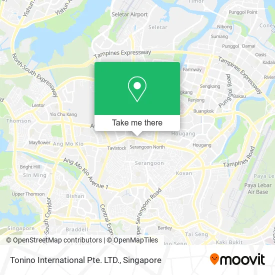 Tonino International Pte. LTD. map