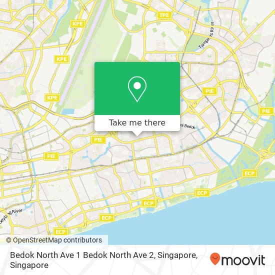 Bedok North Ave 1 Bedok North Ave 2, Singapore地图