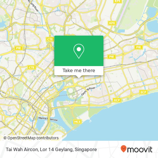 Tai Wah Aircon, Lor 14 Geylang map