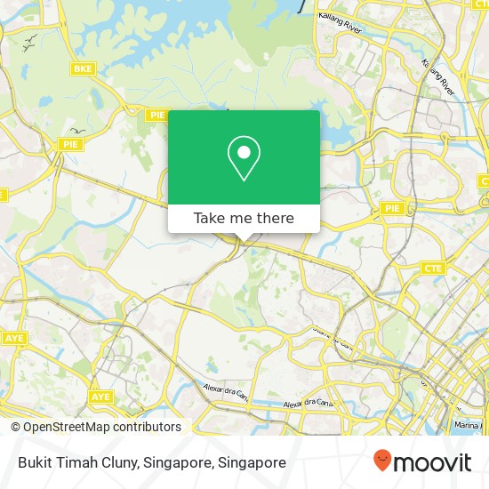 Bukit Timah Cluny, Singapore map