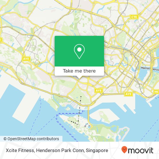 Xcite Fitness, Henderson Park Conn map