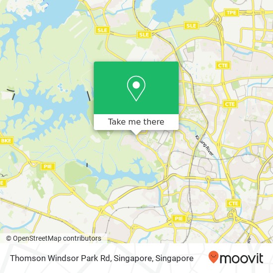 Thomson Windsor Park Rd, Singapore map