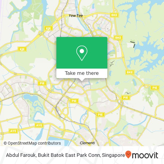 Abdul Farouk, Bukit Batok East Park Conn map